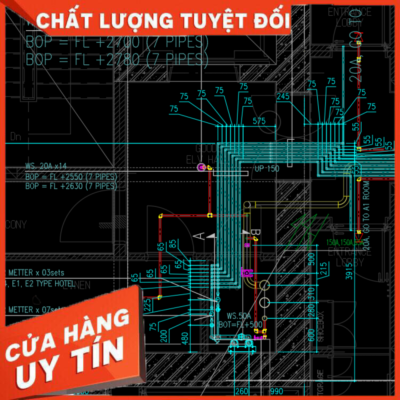 Shop drawing câp thoát nước chung cư